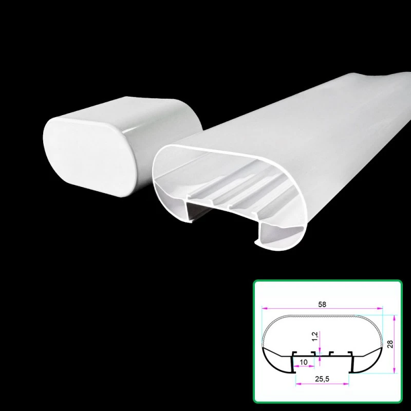 Kit alloggiamento estruso per lampada di purificazione