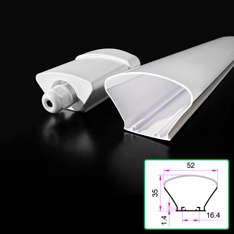 Kit alloggiamento per striscia luminosa lineare