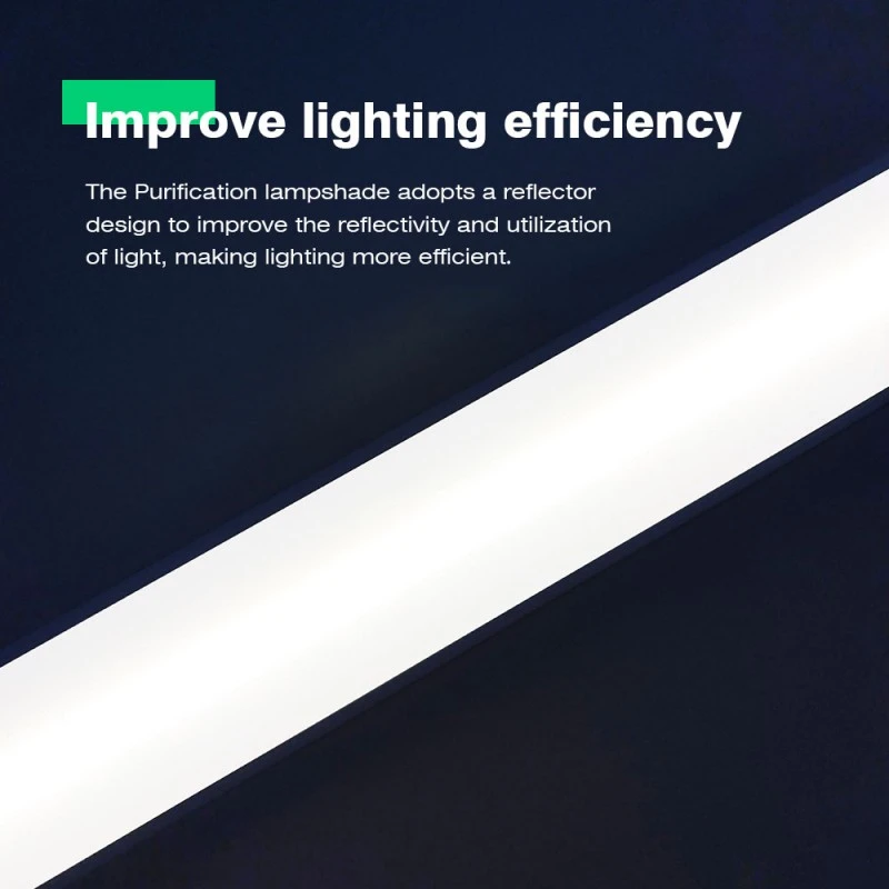 Lampada di purificazione estrusa a doppio colore